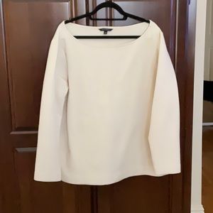 BANANA REPUBLIC Boat-Neck Sweatshirt in Ivory - Size XXL